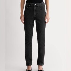 Everlane The Original Cheeky Jean High-Rise Straight Leg Women’s 28 Washed Black